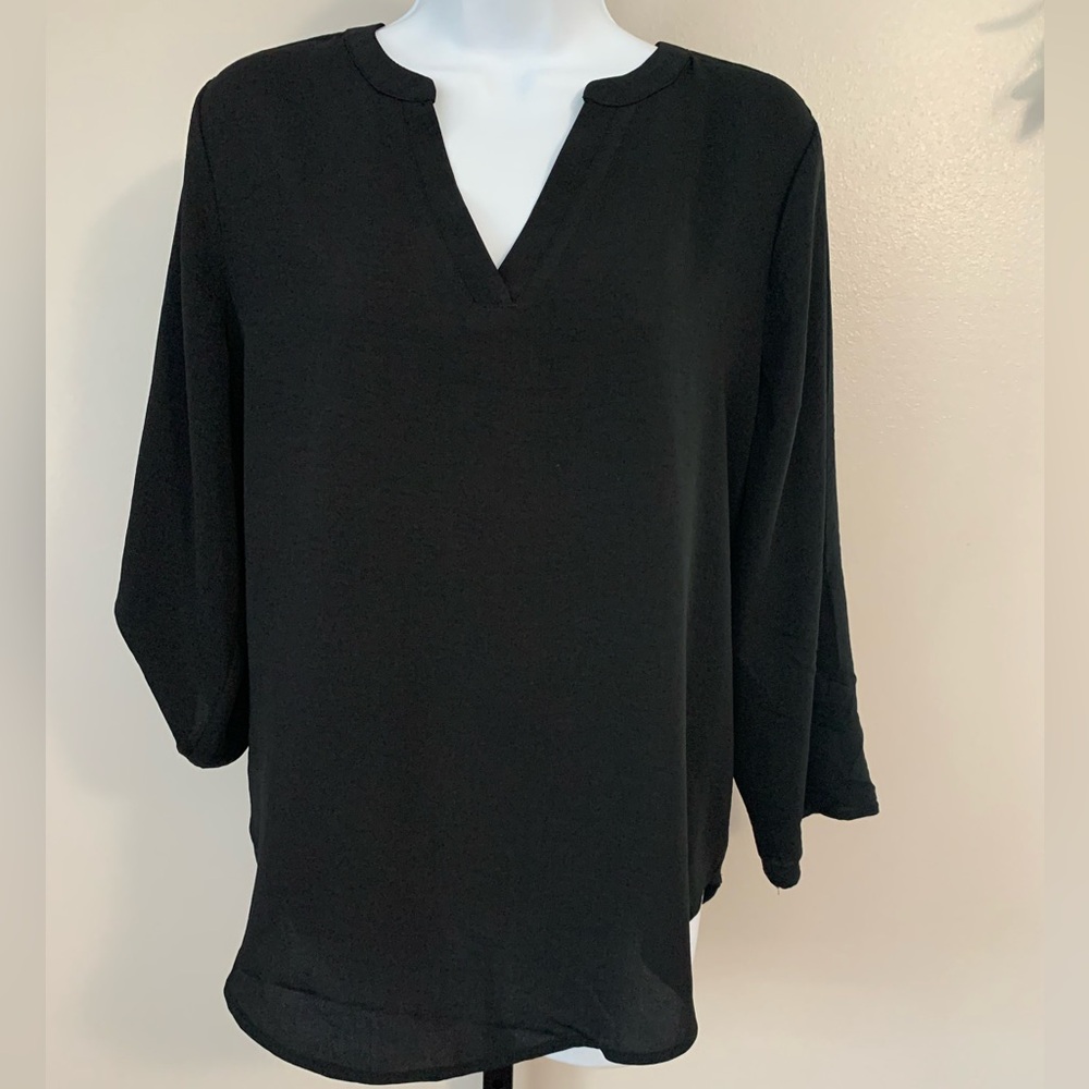 Maurices Black V-Neck Blouse